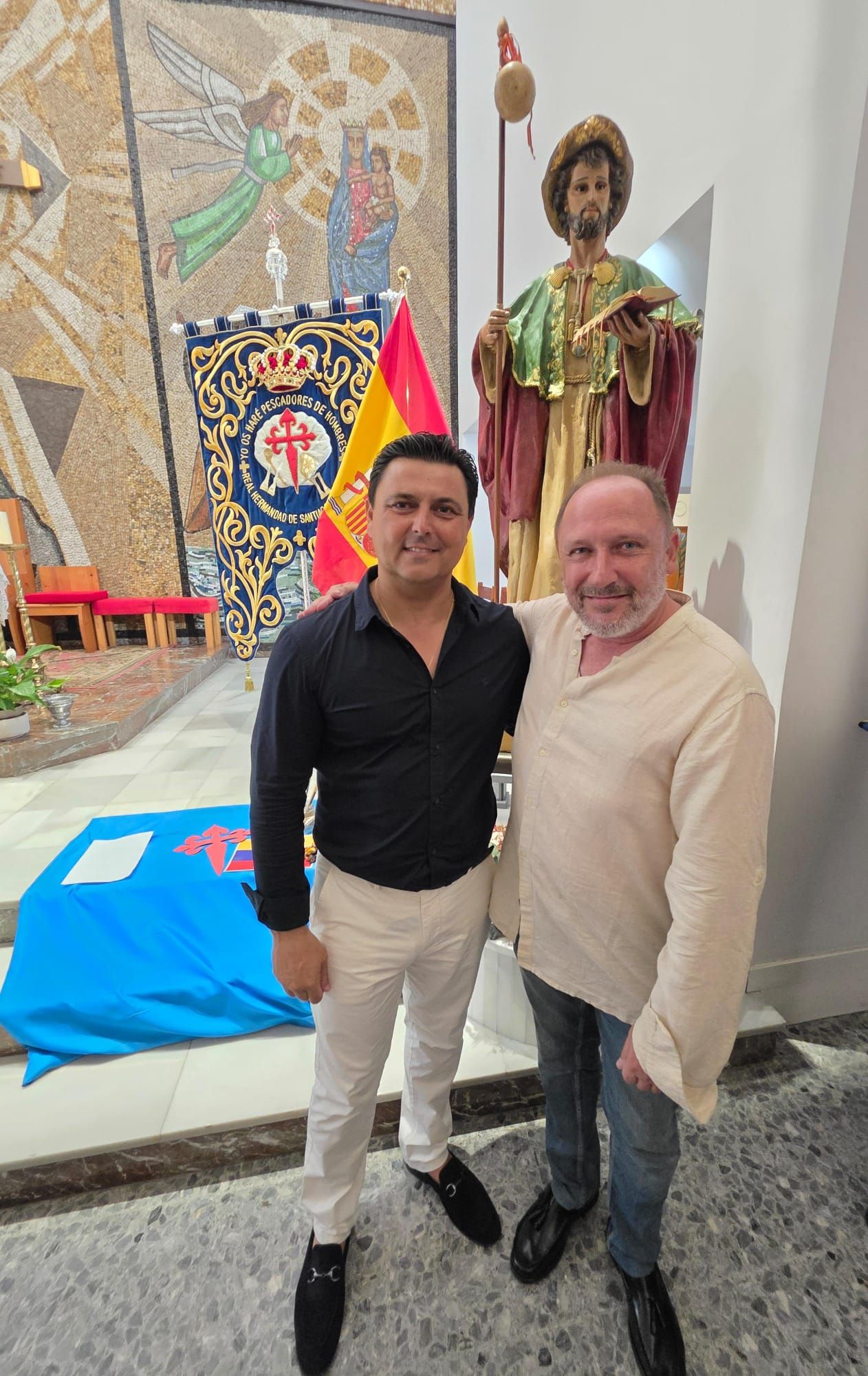 La imagen de Santiago Apóstol llega al día del Patrón con su mejor cara 